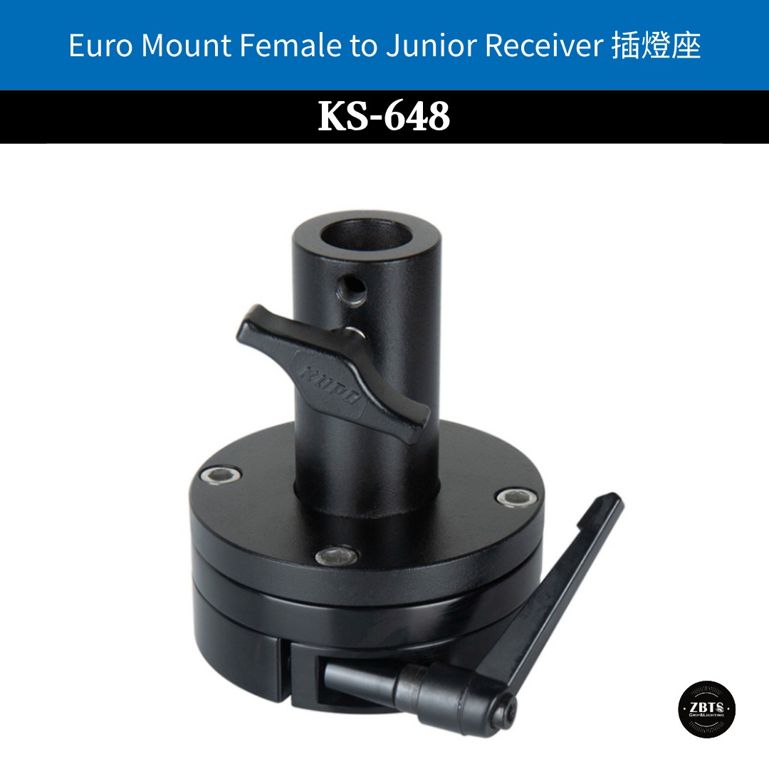 Euro Mount Female to Junior Receiver 插燈座
